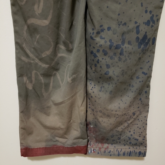 InkBlot Space Hippo Trouser Custom Patchwork Visible Mending Hand Stitched - Picture 13 of 16